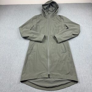 Lululemon Rain Rules Jacket Womens 4 Green Parka Hooded Waterproof Coat Athletic